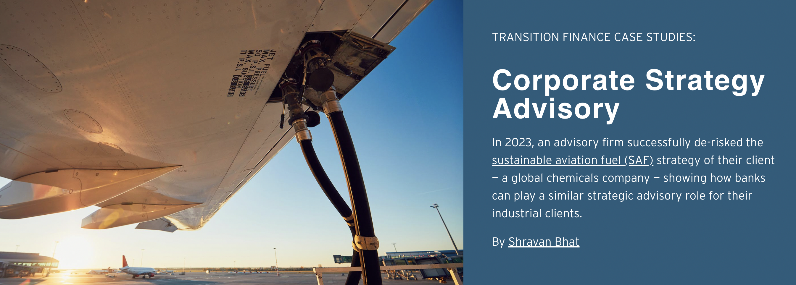 Transition Finance Case Studies: Corporate Strategy Advisory